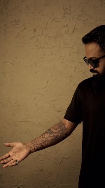 A finished sleeve shown in the studio
